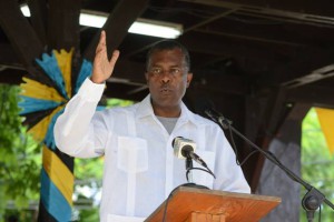 photo of Fred Mitchell MP by Peter Ramsay of the Bahamas Information Services